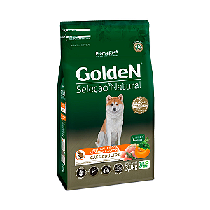 Ração Golden Seleção Natural para Cães Adultos Sabor Frango com Abóbora e Alecrim - 3kg