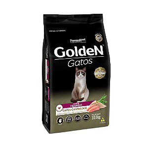 Ração Golden Gatos Castrados Frango - 10,1Kg