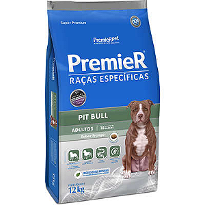 Ração Premier Raças Específicas Pitbull para Cães Adultos - 12kg