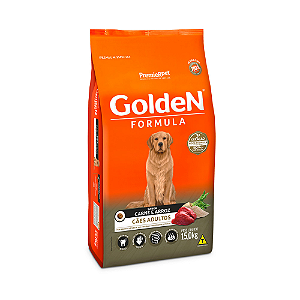 Ração Golden Fórmula Cães Adultos Sabor Carne e Arroz 15kg