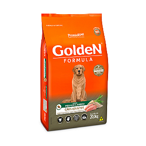 Ração Golden Fórmula Cães Adultos Sabor Frango e Arroz - 20kg