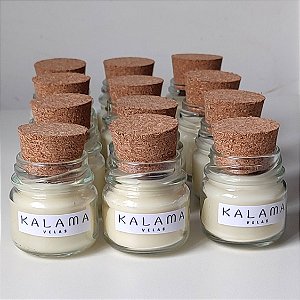 Lembrancinha pote com tampa de rolha - 40 gramas