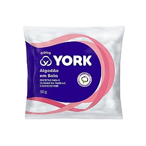 Algodão Em Bolas York Tratado Com Água Oxigenada Pacote 50g