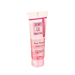 Shower Gel Sabonete Facial Rosa Mosqueta Fenzza Skincare 50ml