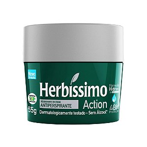 Desodorante Creme Antitranspirante Action Herbíssimo 55g