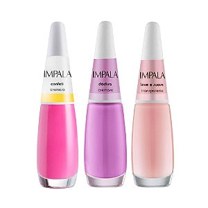 Kit Esmalte Impala Tons de Rosa