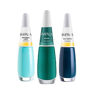 Kit Esmaltes Impala Tons de Verde