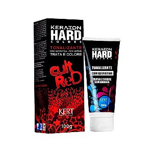 Tonalizante Keraton Hard Colors Hidrata e Colore Cult Red