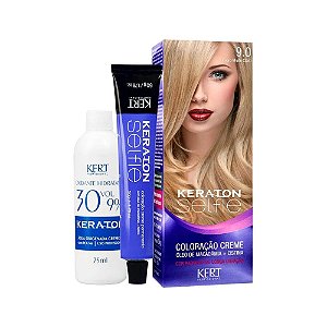 Coloração Creme Keraton Selfie 9.0 Louro Muito Claro