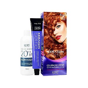 Coloração Keraton Selfie 8.44 Louro Claro Acobreado Intenso