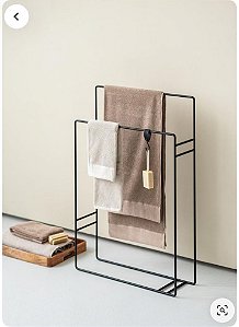 Porta Toalhas em Metal para Banheiro ou Lavabo