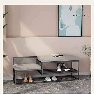 Sapateira em Metal Moderna Estilo Industrial