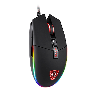 Mouse Gamer Motospeed V50, RGB, 4000 DPI, 7 Botões, Preto