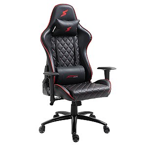 Cadeira Gamer SuperFrame Warrior preto/vermelho