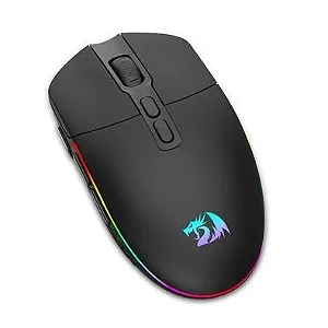 Mouse Gamer Sem Fio Redragon Invader Pro Black