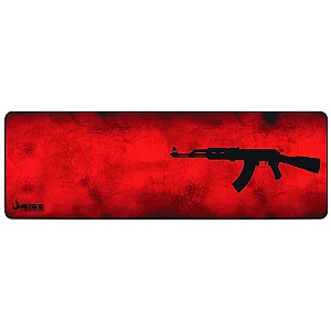 Mousepad Gamer Rise Mode Speed, AK47, Estendido (900x300mm), Vermelho - RG-MP-06-AKR