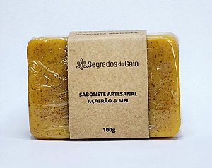 Sabonete Artesanal Açafrão & Mel 100g