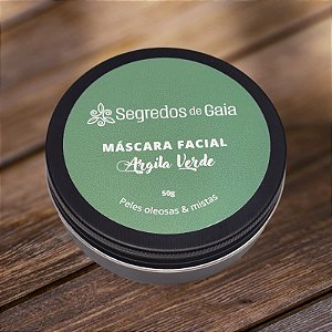 Máscara Facial de Argila Verde - 50g
