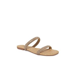 Rasteira Cristal Bico Quadrado Santa Lolla