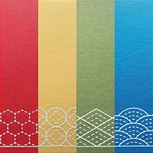 Caderno de anotações Sashiko - monograma