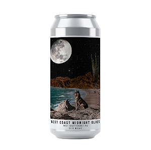 Cerveja Octopus Midnight Blues West Coast Double IPA Lata 473ml