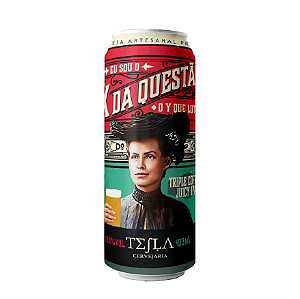 Cerveja Tesla Eu Sou o X da Questão o Y Que Lute Triple Coffee Juicy IPA Lata 473ml