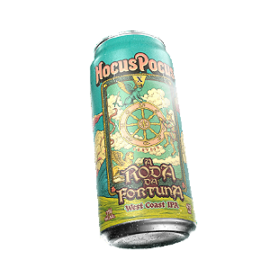 Cerveja Hocus Pocus A Roda da Fortuna West Coast IPA Lata 473ml