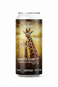 Cerveja Stormy Giraffe Habitat Double New England IPA Lata 473ml