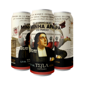 Cerveja Tesla Eu Sozinho Boto Minha APA em Perigo Hazy APA Lata 473ml
