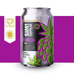 Cerveja SIM! Amnesia IPA Sem Álcool Lata 350ml