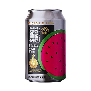 Cerveja SIM Sour'n Salt Melancia Sem Álcool 350ml