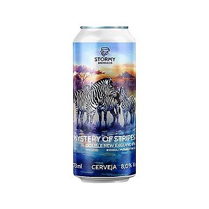 Cerveja Stormy Mistery Of Stripes Double New England IPA Lata 473ml