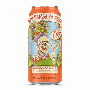 Cerveja Locals Only Deu Samba Na Feira Morango Goiaba Framboesa e Amora Smoothie Sour Lata 473ml