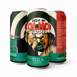 Cerveja Tesla Dedo No Olho e Gritaria Triple New England IPA Lata 473ml