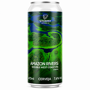 Cerveja Stormy Amazon RIvers Double West Coast IPA Lata 473ml