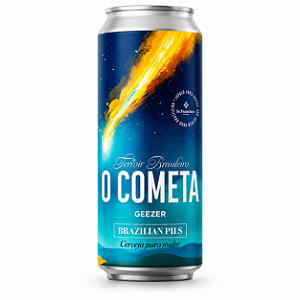 Cerveja Geezer Terroir Brasileiro "O Cometa" Brazillian Pils Lata 473ml