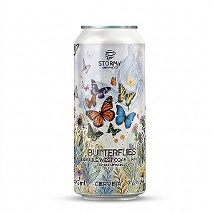 Cerveja Stormy Butterflies Double West Coast IPA Lata 473ml
