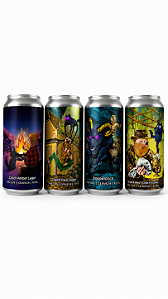 Pack 4 Cervejas Abrindo uma Fenda na Geladeira