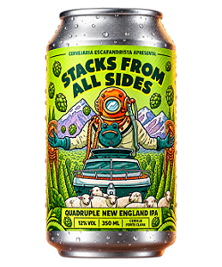Cerveja Escafandrista Stacks From All Sides Quadruple New England IPA 350 ml