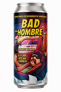Cerveja Escafandrista Bad Hombre Double West Coast IPA Lata 473ml