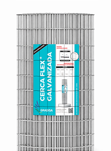 Tela CercaFlex em Rolo Fio 1,90mm - Malha 50x100 - Rolo de 25m