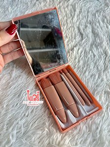 Mini kit de pincéis c/ espelho