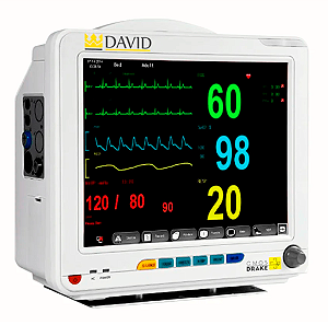 MONITOR MULTIPARAMÉTRICO DAVID - ECG, SPO2, RESP, TEMP, PNI,