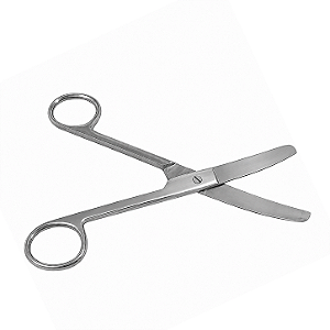 TESOURA CIRÚRGICA 15CM CURVA ROMBA/ROMBA
