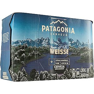 Pack 8un Cerveja Patagonia Weisse Lata 350ml
