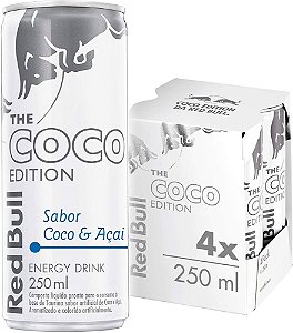 Pack 4un Energético Red Bull Coco Edition Lata 250ml