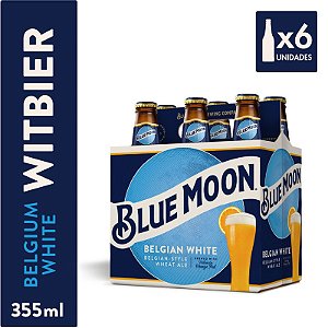 Pack 6un Cerveja Blue Moon Long Neck 355ml