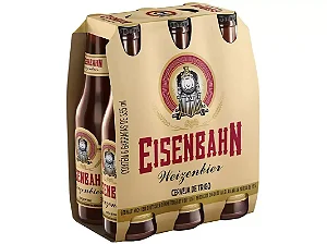 Pack 6un Cerveja Eisenbahn Weizenbier Long Neck 355ml
