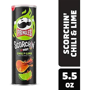 Batata Pringles Scorchin Chili & Lime Importada 158g