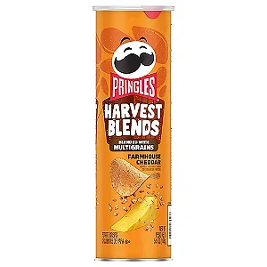 Batata Pringles Harvest Blends Farmhouse Cheddar Importada 158g